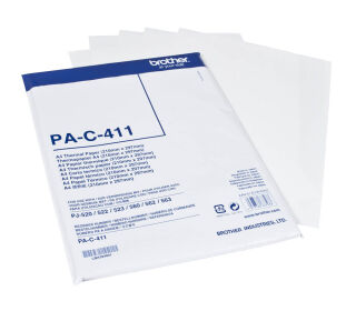 brother PAC411 weiß Thermopapier, 100 Blatt