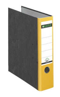 LEITZ 1080 Ordner gelb marmoriert Karton 8,0 cm DIN A4, 1 St.