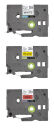 brother Schriftbänder TZe-31M3 TZE31M3, 12 mm, farbig sortiert, 3 St.
