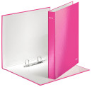 LEITZ WOW Ringbuch 2-Ringe pink 4,0 cm DIN A4