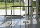 Showdown® Displays Personenleitsystem silber, 1 St.