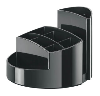 HAN Stiftehalter RONDO schwarz Polystyrol 9 Fächer 14,0 x 14,0 x 10,9 cm