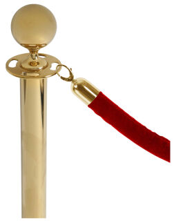 Showdown® Displays Absperrkordel Stoff rot, gold 150,0 cm