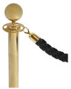 Showdown® Displays Absperrkordel Stoff schwarz, gold...