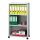 PAPERFLOW Mobil Bürowagen grau 4 Ebenen 65,1 x 33,0 x 124,6 cm