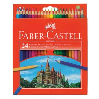 FABER-CASTELL CASTLE Buntstifte farbsortiert, 24 St.