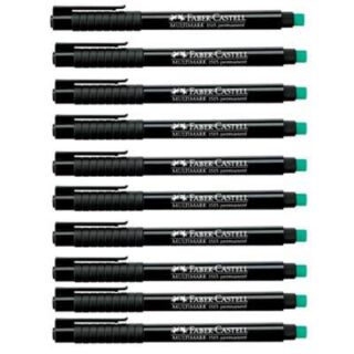 FABER-CASTELL MULTIMARK 1513 Folienstifte schwarz 0,6 mm permanent, 10 St.