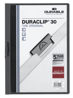 DURABLE Klemmhefter DURACLIP anthrazit, 25 St.