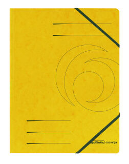 herlitz Eckspanner easy orga DIN A4 gelb, 5 St.
