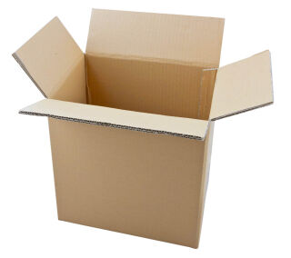 Nestler Wellpapp-Faltkartons 2-wellig braun 31,8 x 22,8 x 33,8 cm Außenmaß, 20 St.