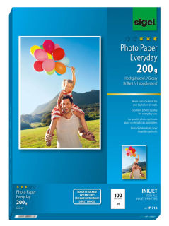 SIGEL Fotopapier IP712 DIN A4 hochglänzend 200 g/qm 100 Blatt