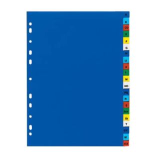 OXFORD Ordnerregister DIN A4 Vollformat A-Z farbig 21-teilig, 1 Satz