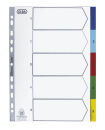 OXFORD Ordnerregister DIN A4 Vollformat 1-5 farbig...