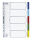 OXFORD Ordnerregister DIN A4 Vollformat 1-5 farbig 5-teilig, 1 Satz