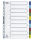 OXFORD Ordnerregister Vollformat 1-10 farbig 10-teilig, 1 Satz