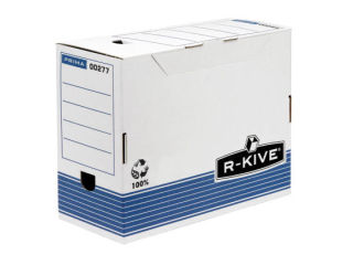 10 Bankers Box Archivboxen Bankers Box weiß/blau 15,5 x 26,5 x 32,7 cm