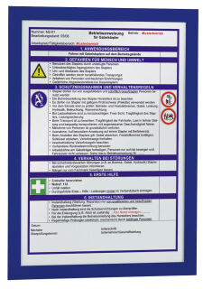 DURABLE Magnetrahmen selbstklebend DURAFRAME® blau A4, 2 St.