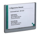 DURABLE Türschild CLICK SIGN Kunststoff grau DIN A5...