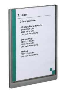 DURABLE Türschild CLICK SIGN Kunststoff grau DIN A4 21,0 x 29,7 cm, 1 St.