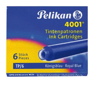 Pelikan 4001 TP/6 Tintenpatronen für Füller königsblau 6 St.