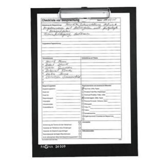 PAGNA Klemmbrett 24009-04 DIN A4 schwarz Karton, 1 St.