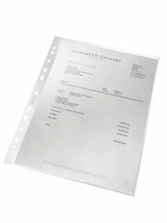 LEITZ Prospekthüllen recycle 4791 DIN A4 transparent genarbt 0,10 mm, 100 St.