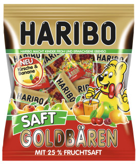 HARIBO  SAFT GOLDBÄREN Minibeutel Fruchtgummi