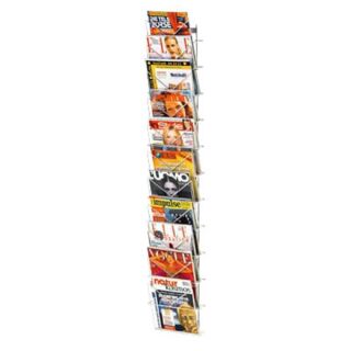 Kerkmann Wandprospekthalter grau DIN A4 26,0 x 12,7 x 135,5 cm, 1 St.