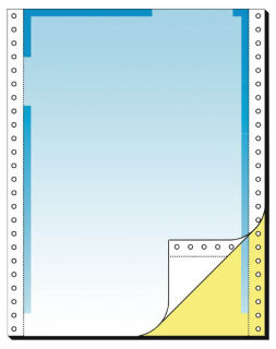 SIGEL Endlospapier A4 hoch 2-fach, 80 g/qm blau 500 Blatt