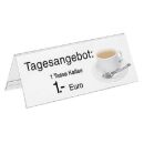 SIGEL Tischaufsteller 24,0 x 9,0 cm beidseitig, 5 St.