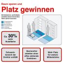 CP Schiebetürenschrank C 2000 Acurado, 2047-00 S10021 lichtgrau, rubinrot 2 Fachböden 120,0 x 40,0 x 120,0 cm