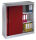 CP Schiebetürenschrank C 2000 Acurado, 2047-00 S10021 lichtgrau, rubinrot 2 Fachböden 120,0 x 40,0 x 120,0 cm