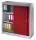 CP Schiebetürenschrank C 2000 Acurado, 2047-00 S10021 lichtgrau, rubinrot 2 Fachböden 120,0 x 40,0 x 120,0 cm