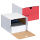 Top-Print Archivboxen weiß/rot 24,4 x 32,1 x 18,5 cm, 10 St.