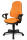Topstar Bürostuhl Point 70, 8170UG04 Stoff orange, Gestell schwarz