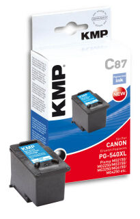 KMP C87 schwarz Druckkopf kompatibel zu Canon PG-540XL