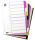 OXFORD Ordnerregister myColour DIN A4 Vollformat blanko lila, pink, weiß, grün, schwarz 10-teilig, 1 Satz