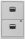 BISLEY Home PFA 2 Hängeregistraturschrank lichtgrau 2 Schubladen 41,3 x 40,0 x 67,2 cm, 1 St.