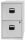 BISLEY Home PFA 2 Hängeregistraturschrank lichtgrau 2 Schubladen 41,3 x 40,0 x 67,2 cm, 1 St.