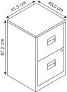 BISLEY Home PFA 2 Hängeregistraturschrank lichtgrau,...