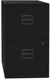 BISLEY Home PFA 2 Hängeregistraturschrank schwarz 2 Schubladen 41,3 x 40,0 x 67,2 cm, 1 St.