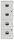 BISLEY Home PFA 4 Hängeregistraturschrank lichtgrau 4 Schubladen 41,3 x 40,0 x 132,1 cm, 1 St.