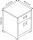 BISLEY Home Rollcontainer lichtgrau, kardinalrot 2 Auszüge 41,3 x 40,0 x 52,8 cm