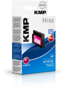 KMP H102 magenta Druckerpatrone kompatibel zu HP 951XL (CN047AE)