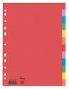 bene Ordnerregister DIN A4 Vollformat blanko farbig...
