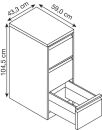 CP C 2000 Acurado Hängeregistraturschrank grau,...