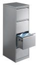 CP C 2000 Acurado Hängeregistraturschrank silber 4 Schubladen 43,3 x 59,0 x 135,7 cm, 1 St.