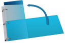 OXFORD Trennstreifen Duo blau, 160 g/qm Karton 24,0 x...