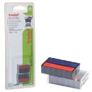 trodat Ersatzstempelkissen 6/4850 blau/rot 2,5 x 0,5 cm,...