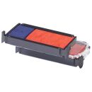 trodat Ersatzstempelkissen 6/4912/2 blau/rot 4,7 x 1,8 cm, 2 St.